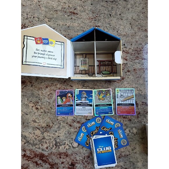Disney Club Penguin Card Jitsu Lot Dojo Collectors Box Trading Card Game Topps - Picture 3 of 15